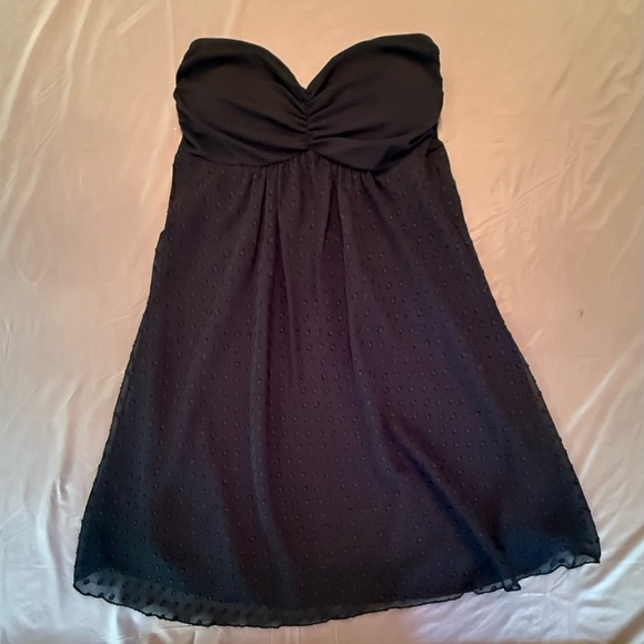 NWT Forever 21 Black Strapless Babydoll Mini Dress Size Small - Picture 2 of 8